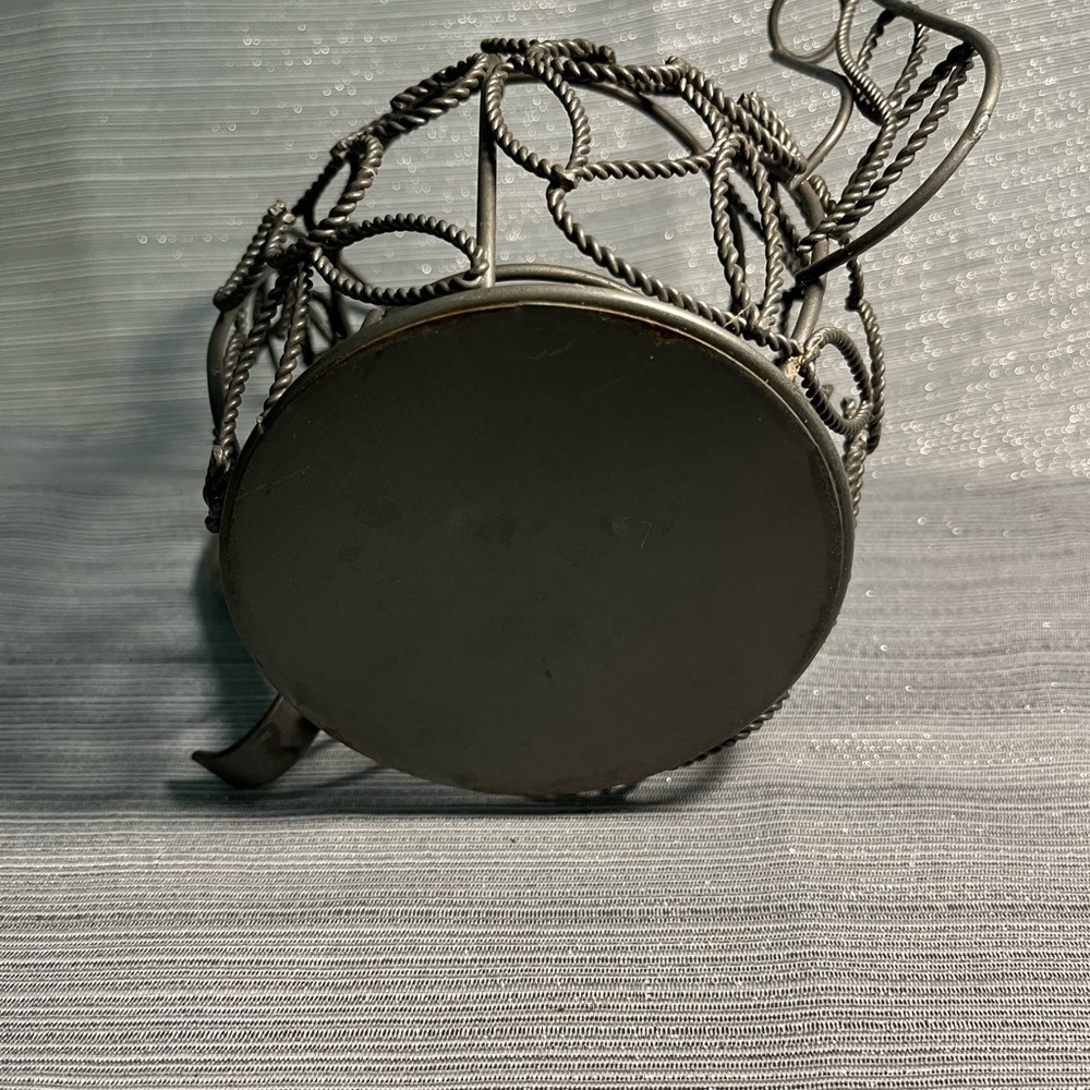 Vintage Metal Teapot Candleholder Farmhouse Ornate - Picture 7 of 7